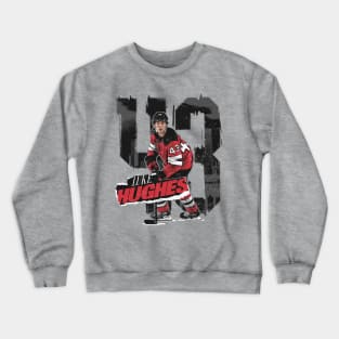 Luke Hughes New Jersey Rough Crewneck Sweatshirt